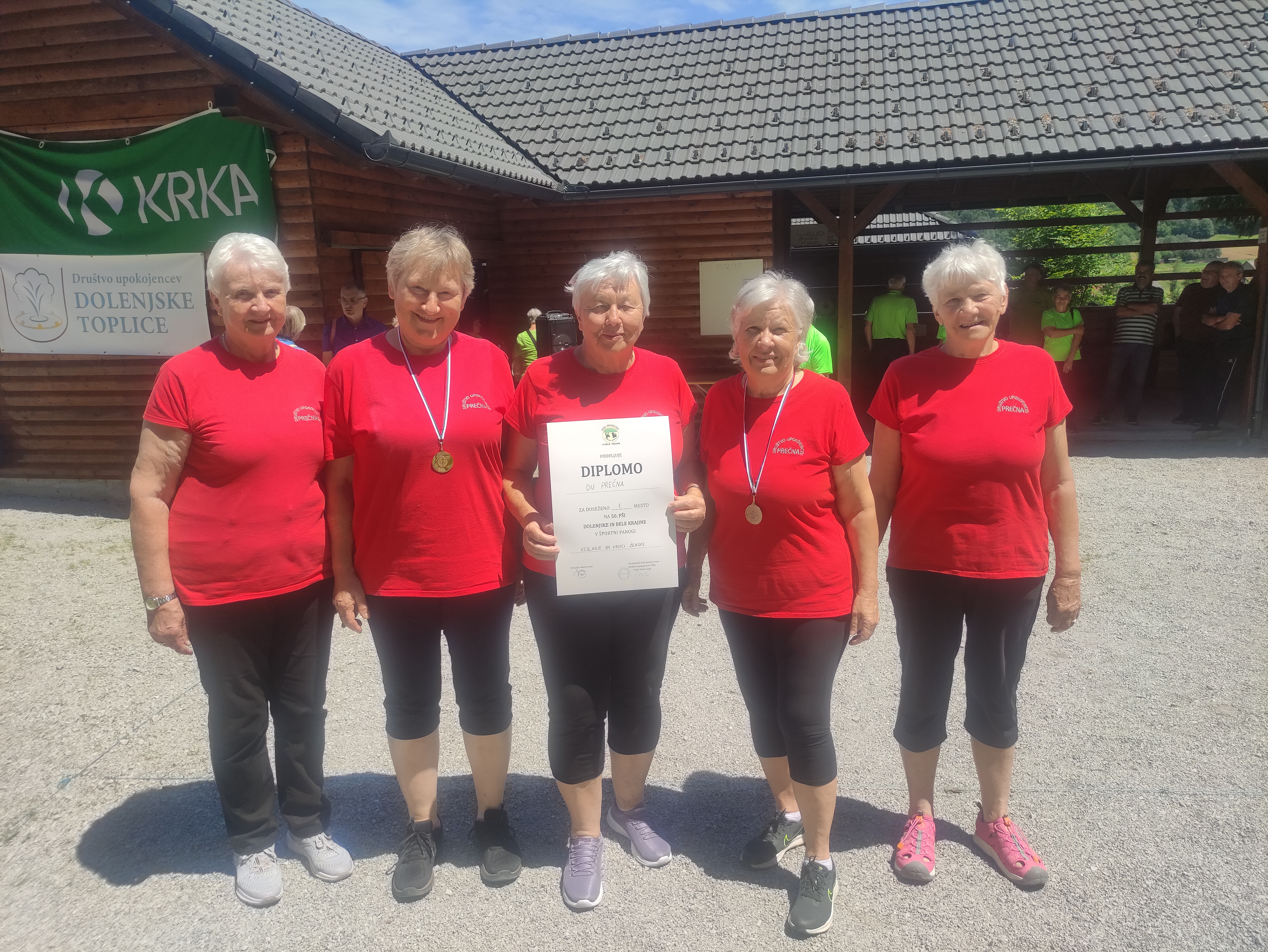 50. Športne igre upokojencev PZDU – kegljanje s kroglo na vrvici – ženske