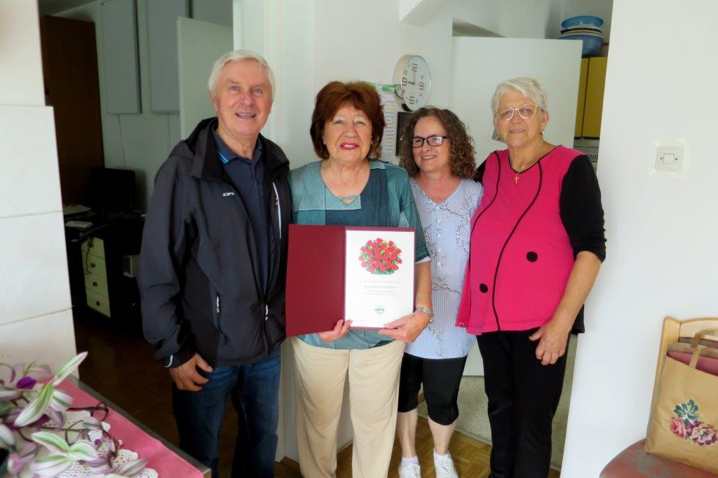 Ana Marija Kozlevčar praznovala 80. rojstni dan
